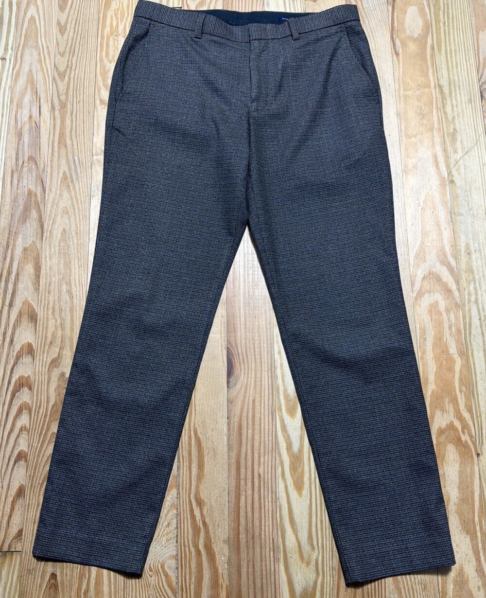 J. Crew Pants Thompson Tapered Leg Houndstooth Flat Front Men's 32x30